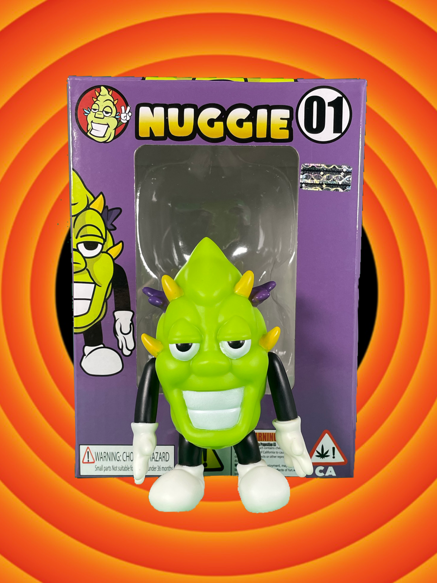 Nuggie Limited Edition Collectible 1 of 500, 4-inch hand-painted figures, with first edition collectible box
