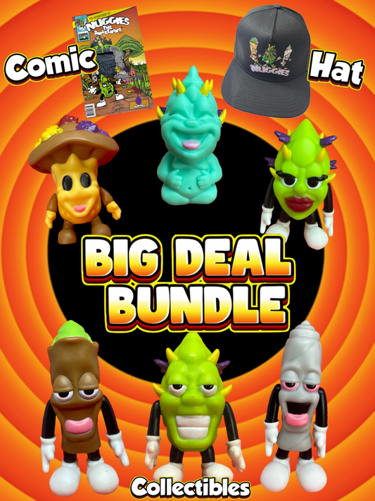 Big Deal Bundle- 6 Collectibles + comic + embroidered hat