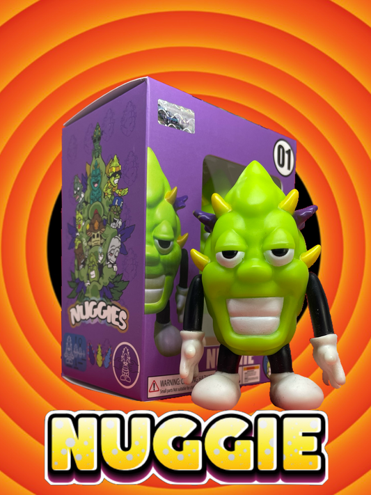 Nuggie Limited Edition Collectible 1 of 500, 4-inch hand-painted figures, with first edition collectible box